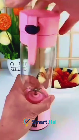 Portable rechargeable blenders making fresh fruit drinks